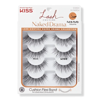 Kiss Lash Couture Naked Drama Fake Eyelashes Multipack, Blouse