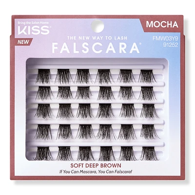 Kiss Falscara Multipack, Lash Clusters, Mocha Wisps