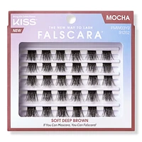 Kiss Falscara Multipack, Lash Clusters, Mocha Wisps