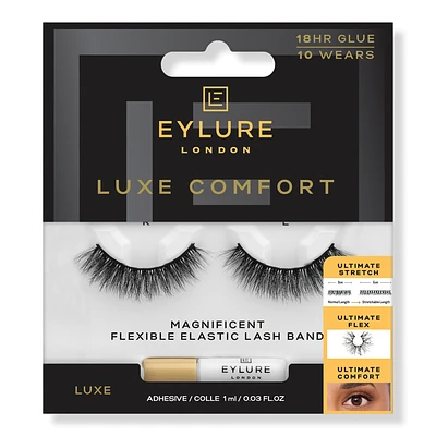 Eylure Luxe Comfort Faux Mink False Eyelashes, Magnificent