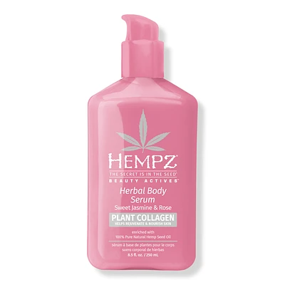 Hempz Sweet Jasmine and Rose Herbal Body Serum with Plant Collagen