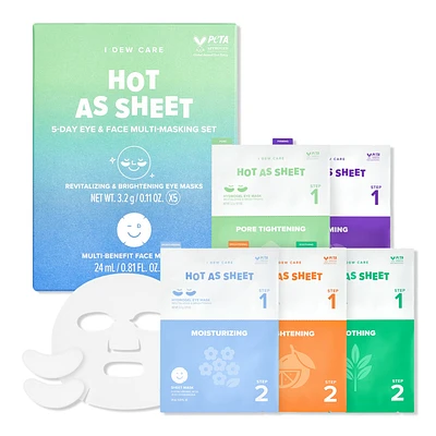 I Dew Care Hot As Sheet 5-Day Eye & Face Multi-Masking Set