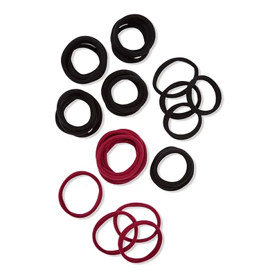 Wet Brush Reclaimed Boho Nylon Hair Elastics - Berry &