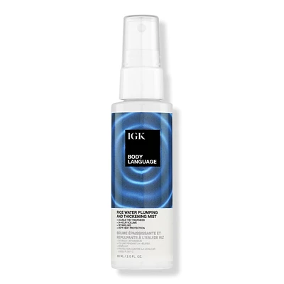 IGK Travel Size Body Language Rice Water Plumping and Thickening Mist