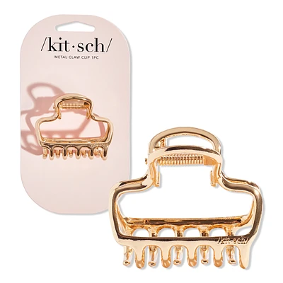 Kitsch Metal Medium Open Shape Puffy Claw Clip 