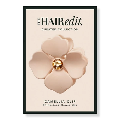 The Hair Edit Camellia Rhinestone Flower Claw Clip