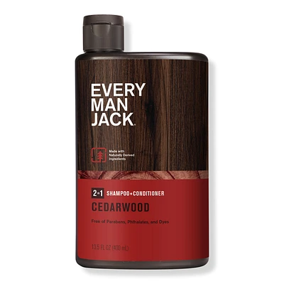 Every Man Jack Cedarwood Men's 2-in-1 Shampoo + Conditioner