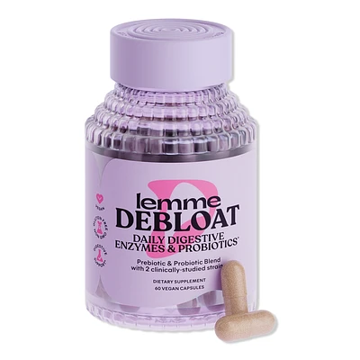 Lemme Debloat: Digestive Probiotic & Multi-Enzyme Capsules