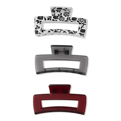 Scunci Primp Claw Clips 3-PK