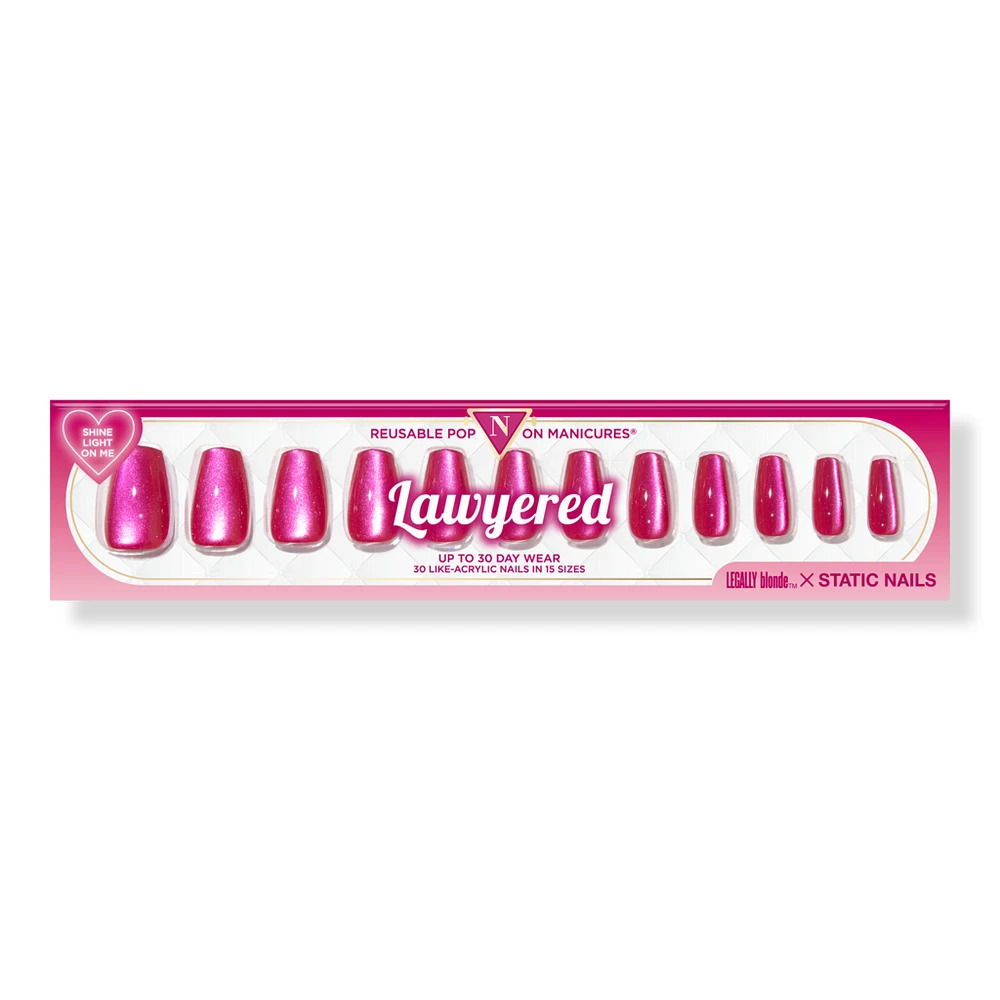 Legally Blonde X Static Nails Lawyered Reusable Pop-On Manicures