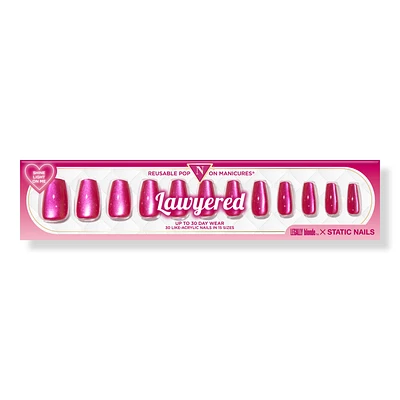 Legally Blonde X Static Nails Lawyered Reusable Pop-On Manicures