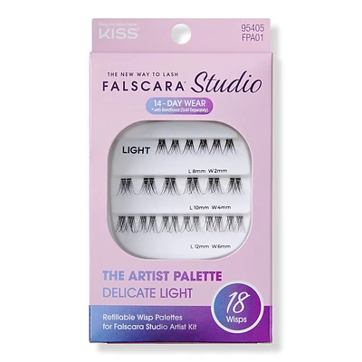 Kiss Falscara Studio Palette Lash Extension Refill Kit - Delicate Light