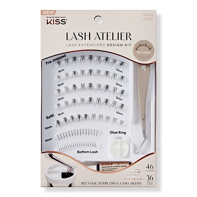 Kiss Lash Atelier Individual Lash Extension Kit - Natural