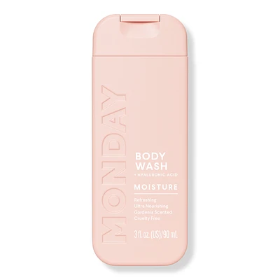 MONDAY Haircare Travel Size MOISTURE Body Wash with Hyaluronic Acid