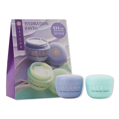 TATCHA Moisturizer Favorites: Dewy Cream & Water Cream Value Set