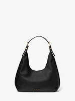 Nolita Small Pebbled Leather Hobo Shoulder Bag