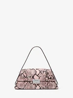 Ludlow Medium Snake Embossed Leather Shoulder Bag