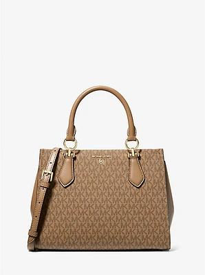 Marilyn Medium Signature Logo Satchel