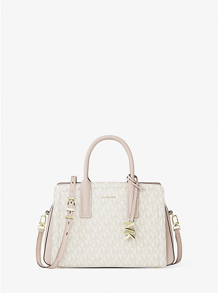Laila Small Signature Logo Satchel