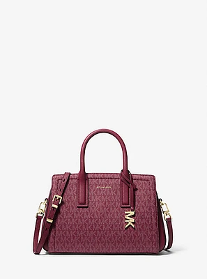 Laila Small Signature Logo Satchel