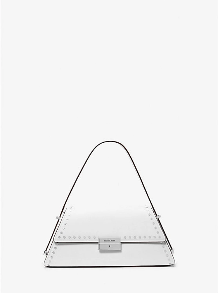 Ludlow Medium Studded Leather Shoulder Bag