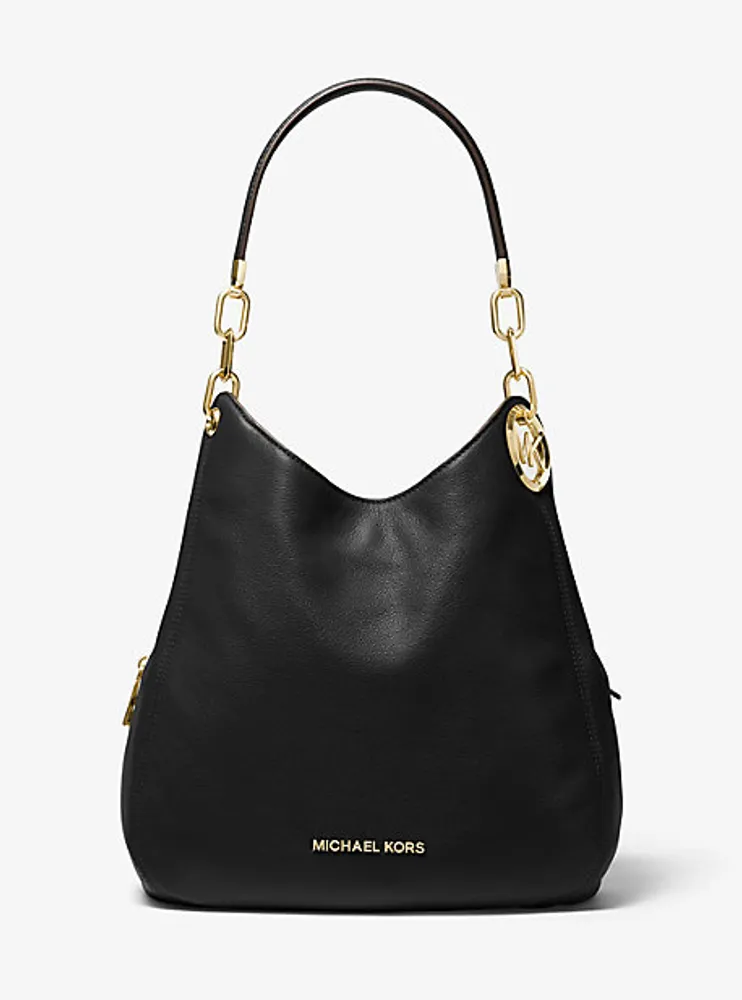 Lillie Large Pebbled Leather Shoulder Bag
