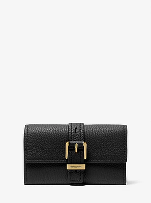 Nolita Medium Pebbled Leather Tri-Fold Wallet