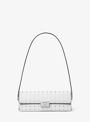 Ludlow Small Studded Leather Convertible Pochette