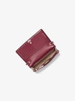 Jet Set Small Logo Print Woven Smartphone Crossbody Bag
