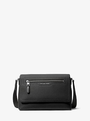 Hudson Small Pebbled Leather Messenger Bag