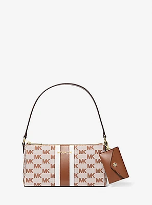 Vincent Medium Logo Jacquard Pochette with Card Case