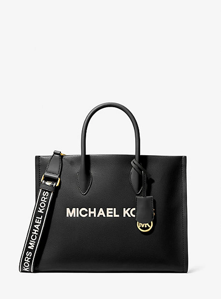 Mirella Medium Pebbled Leather Tote Bag