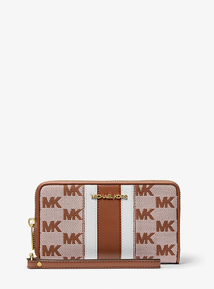Jet Set Travel logo jacquard