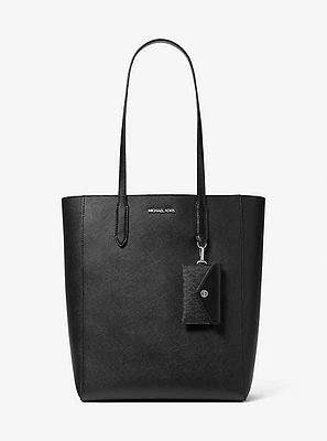 Vincent Large Saffiano Leather Tote Bag with Card Case