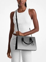 Sheila Medium Ombré Signature Logo Satchel