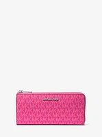 Jet Set Travel Large Signature Logo Quarter-Zip Wallet