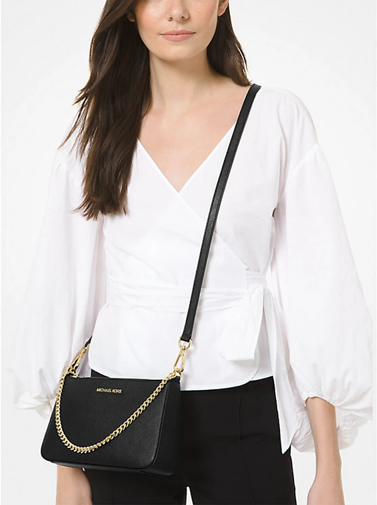 Jet Set Saffiano Leather Crossbody Bag