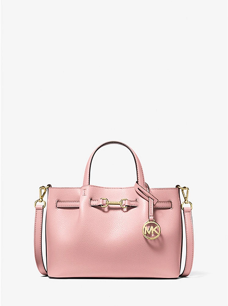 Carson Small Pebbled Leather Satchel