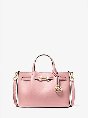 Carson Small Pebbled Leather Satchel