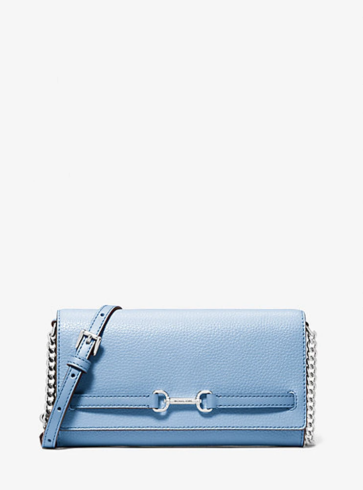 Carson Large Pebbled Leather Convertible Crossbody Bag