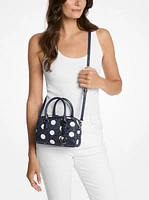 Thompson Extra-Small Polka Dot Signature Logo Satchel