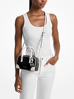 Thompson Extra-Small Two-Tone Pebbled Leather Convertible Crossbody Bag