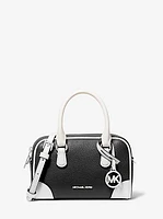 Thompson Extra-Small Two-Tone Pebbled Leather Convertible Crossbody Bag