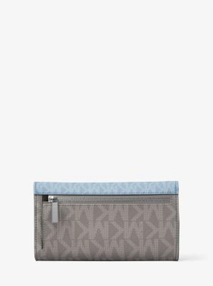 Jet Set Travel Signature Logo Tri-Fold Wallet