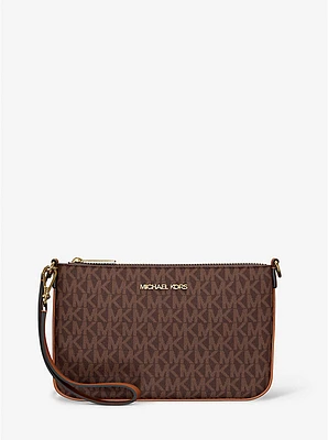 Jet Set Small Signature Logo Convertible Wristlet