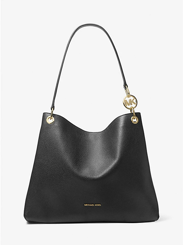 Christina Large Pebbled Leather Shoulder Bag