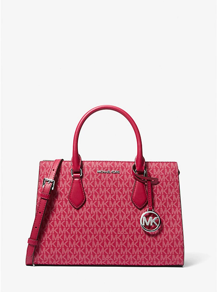 Sheila Medium Signature Logo Satchel