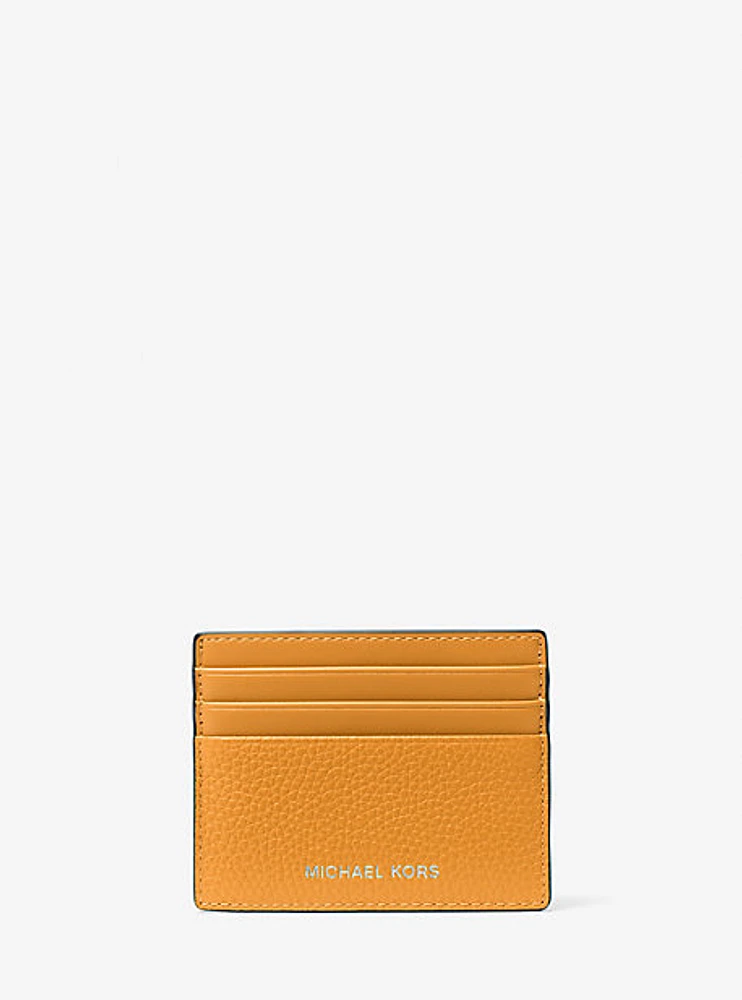 Cooper Pebbled Leather Tall Card Case