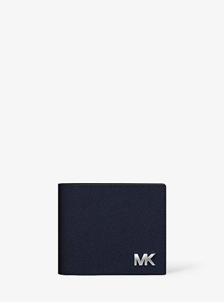 Cooper Saffiano Leather Billfold Wallet With Passcase