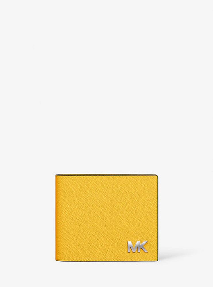 Cooper Saffiano Leather Billfold Wallet With Passcase